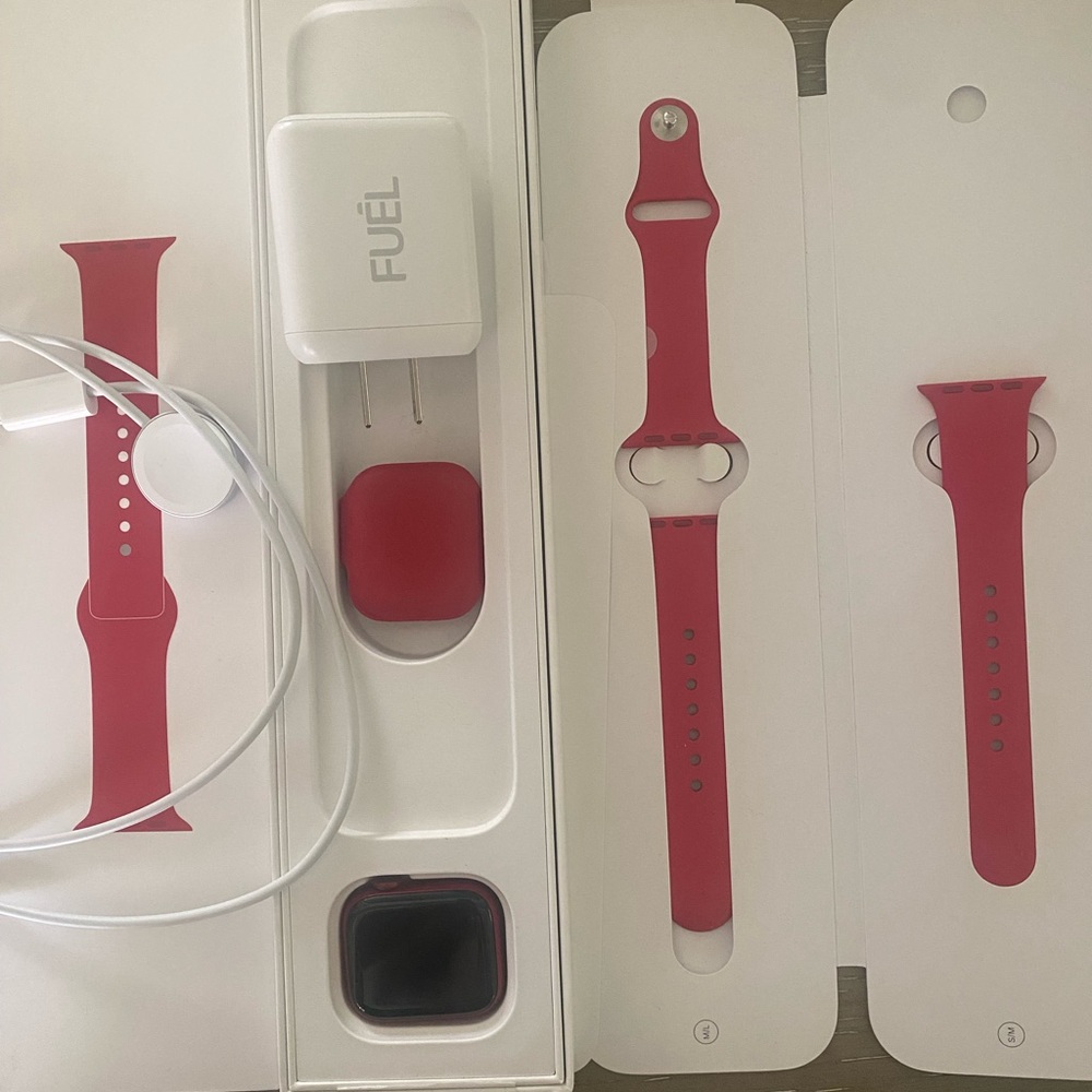 New Apple Women's Watch with Red Band
